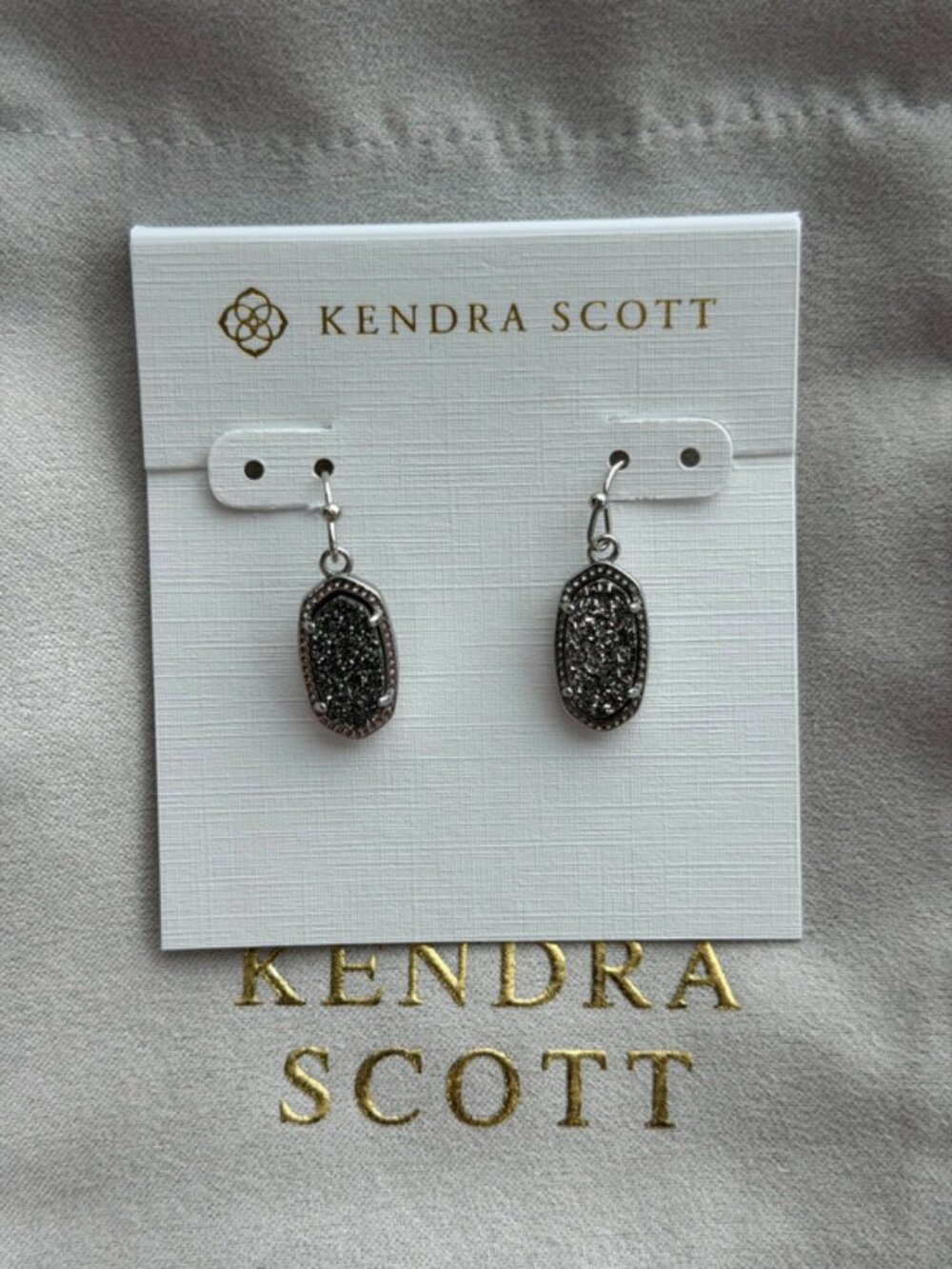 Kendra Scott Black Pendant Earrings